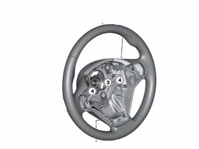 2017 BMW X6 Steering Wheel - 32306868768