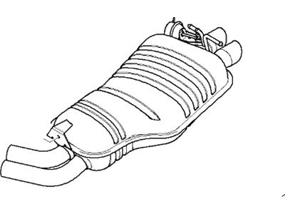 2006 BMW X3 Exhaust Resonator - 18303415466