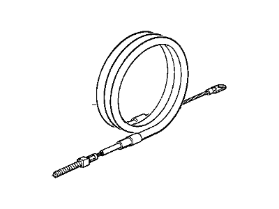 1991 BMW 750iL Parking Brake Cable - 34401156326