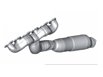 BMW 18407645227 Exchange. Exhaust Manifold With Catalyst