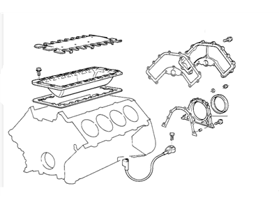 BMW 11119070240 Gasket Set Engine Block Asbesto Free