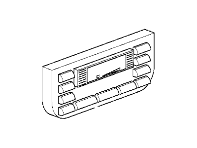 BMW 64118370477 Front Plate, Contr. Auto Air Conditioner