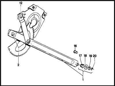 1978 BMW 320i Window Regulator - 51321822901