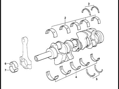 2003 BMW X5 Crankshaft - 11217512876