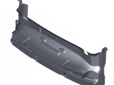 BMW 51117464480 Air Duct, Middle, Lower Section