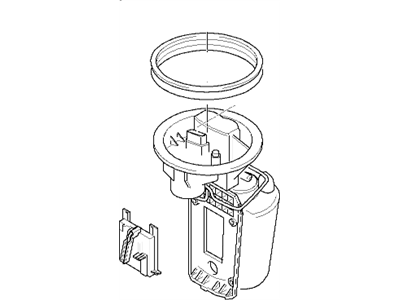16118487368 BMW Fuel Pump With Fuel Level Sensor Illustration 1 of 1
