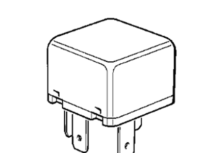 BMW 61368373700 Relay, Make Contact, White Green