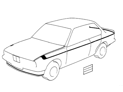 BMW 51141932220 Set Decorating Stripes