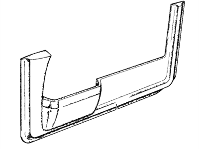 BMW 51411857279 Door Lower Trim Panel Front Left