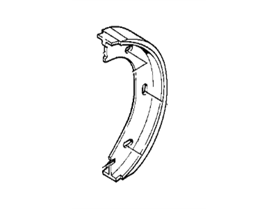 BMW 733i Parking Brake Shoe - 34411159467