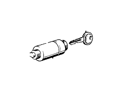 BMW 630CSi Trunk Lock Cylinder - 51241808892