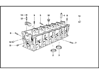 1996 BMW 750iL Cylinder Head - 11121702733