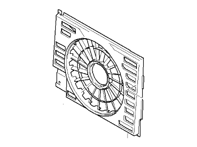 BMW Z8 Fan Shroud - 64548380778