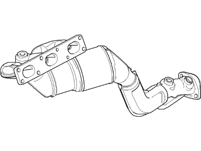 BMW 18407518675 Exchange. Exhaust Manifold With Catalyst