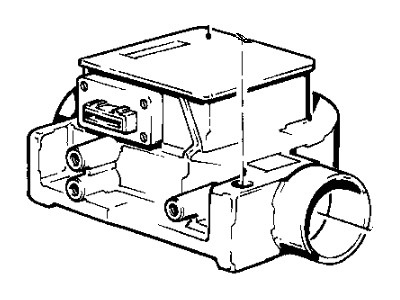 1984 BMW 733i Mass Air Flow Sensor - 13621277564