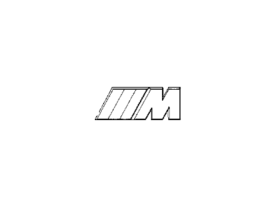 BMW 51141884015 Front M Letter Emblem