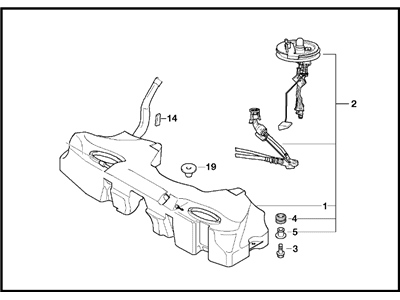 BMW M5 Fuel Tank - 16116757342