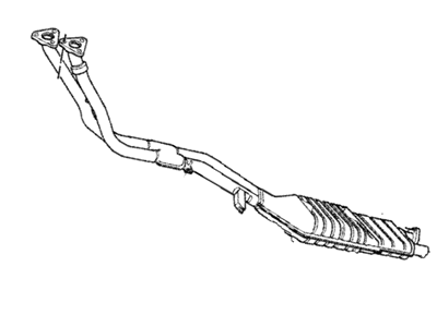 1986 BMW 325e Catalytic Converter - 11761716743