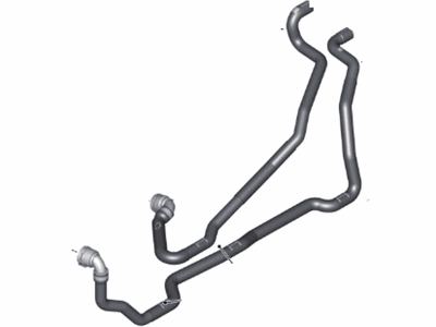 BMW 64219354464 Return Coolant Hose