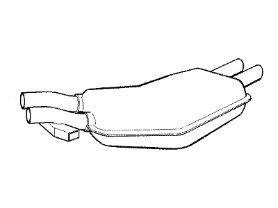 1990 BMW 525i Exhaust Resonator - 18121719428