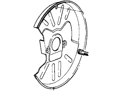 BMW 633CSi Brake Backing Plate - 34111111336