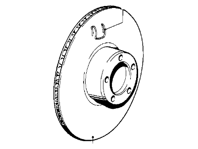 1985 BMW 735i Brake Disc - 34111163141