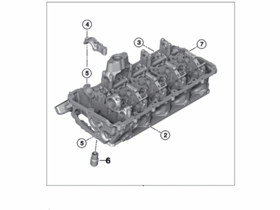 2011 BMW X5 M Cylinder Head - 11127586173