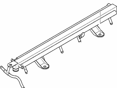 1996 BMW 750iL Fuel Rail - 13531433575