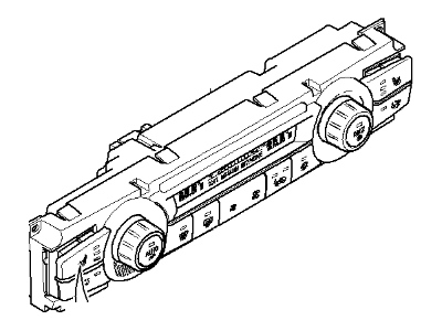 2007 BMW X5 Blower Control Switches - 64119227922