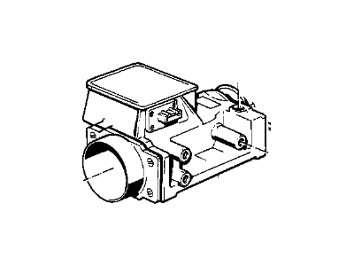 1984 BMW 318i Mass Air Flow Sensor - 13621466348