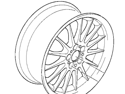 1998 BMW 323is Alloy Wheels - 36111093824