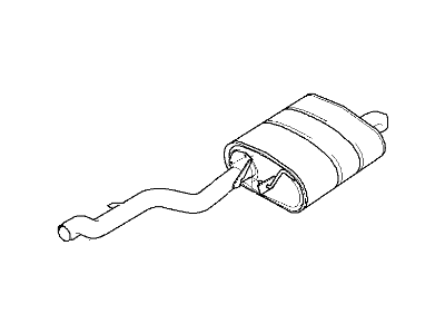 BMW 528i Exhaust Resonator - 18107500905