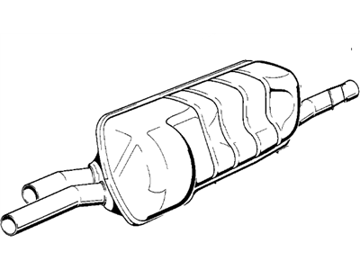 BMW 18121309004 Rear Muffler