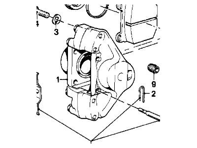 1980 BMW 320i Brake Caliper - 34111150261
