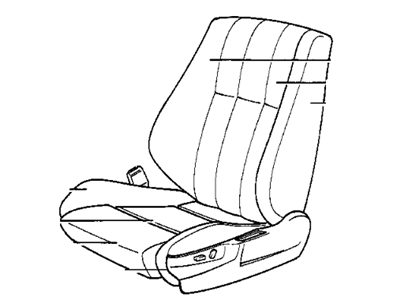 BMW 735iL Seat Cushion Pad - 52108101817