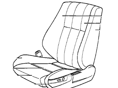 BMW 52108166747 Cover Backrest, Leather