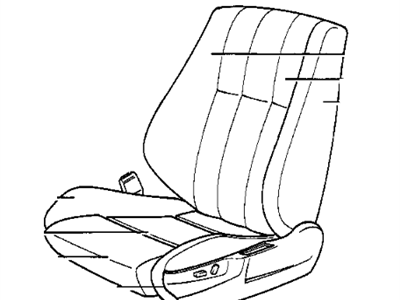 BMW 52108162102 Cover Backrest, Leather