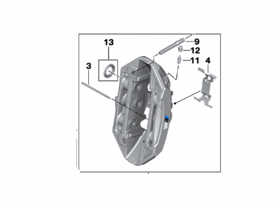 BMW M5 Brake Caliper - 34118089938