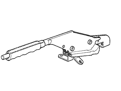 BMW 34417893079 Handbrake Lever, Maple Wood, Chrome