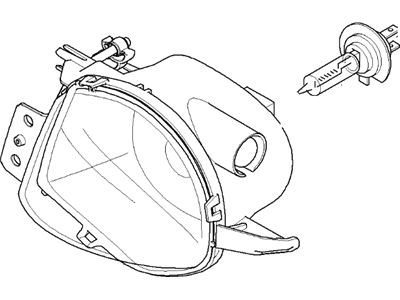 BMW 63177158542 Fog Lights, Right