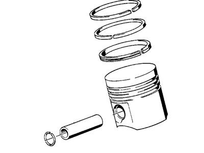 BMW 11251310807 Mahle Piston