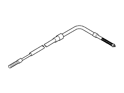 BMW 328i Parking Brake Cable - 34411165020