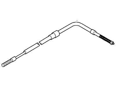 BMW 330i Parking Brake Cable - 34411165021