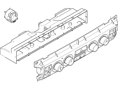 2004 BMW 745i Blower Control Switches - 64116922448