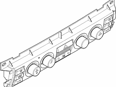BMW 64116922970 Front Plate, Contr. Auto Air Conditioner