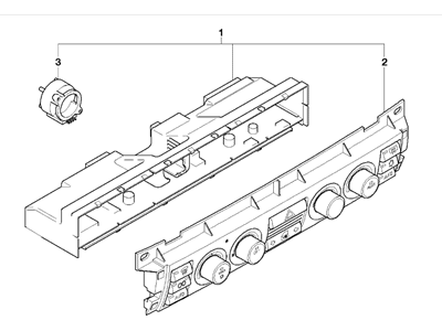2003 BMW 745i Blower Control Switches - 64116932147