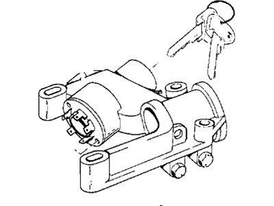 BMW 1602 Ignition Lock Assembly - 32321113711