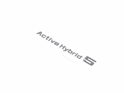 2013 BMW ActiveHybrid 5 Emblem - 51147274221