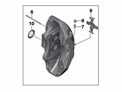 2019 BMW Alpina B7 Brake Caliper - 34117992032