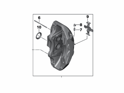 BMW 34116872570 Front Right Brake Caliper Bracket